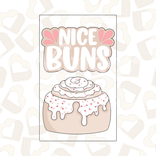 Nice Buns Set of 2 Cookie Cutter