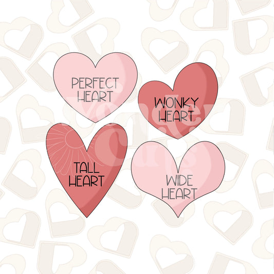 Valentine Hearts Cookie Cutter