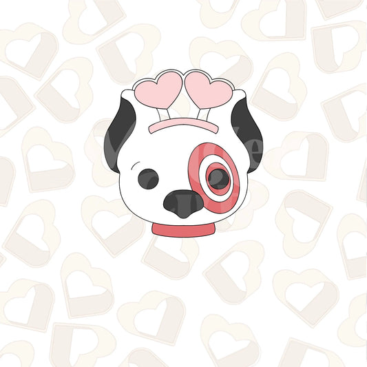 Valentine Shopping Dog Cookie Cutter