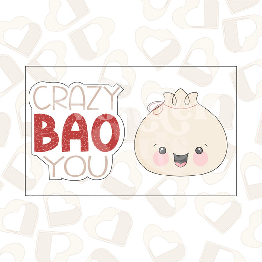 Crazy BAO You Set of 2 Cookie Cutter