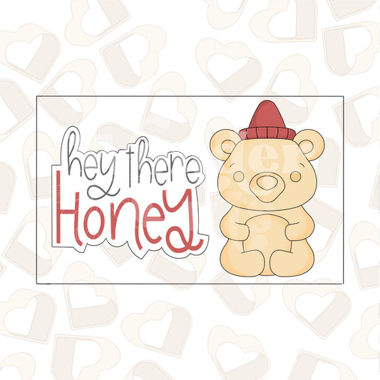 Hey There Honey Set of 2 Cookie Cutter