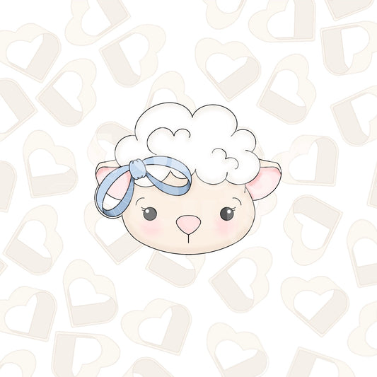 Girly Lamb Cookie Cutter