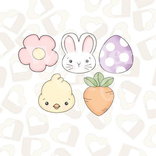 Easter Basics Cookie Cutters- Set of 5