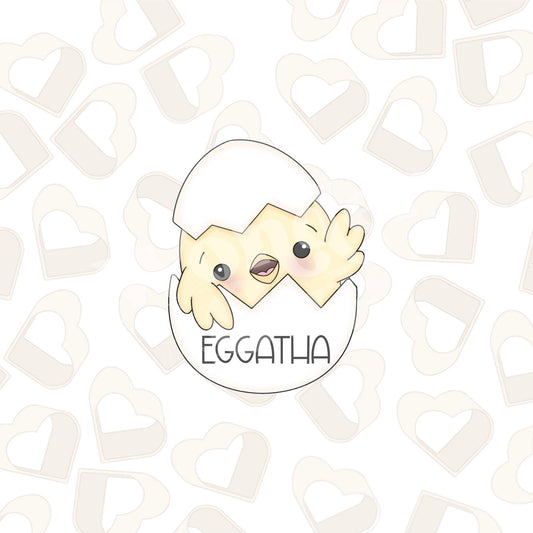 Waving Chick In Egg Cookie Cutter