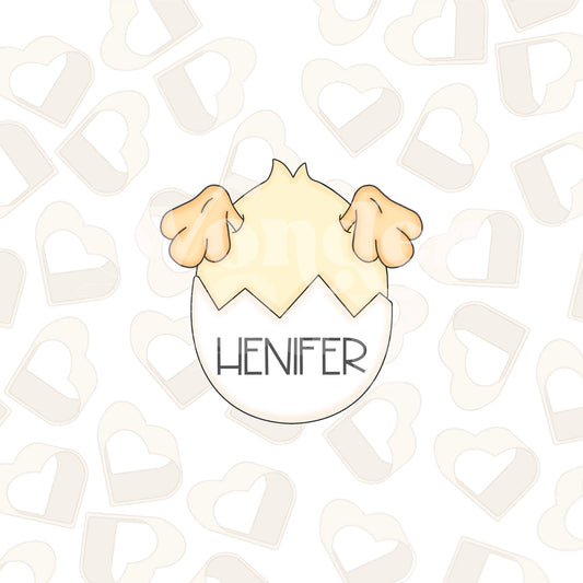 Chick Stuck in Egg Cookie Cutter