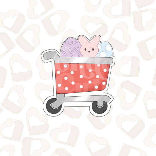 Easter Shopping Cart Cookie Cutter