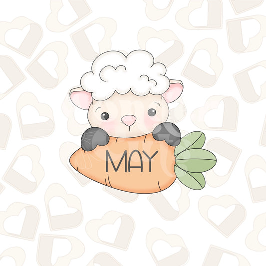 Lamb With Carrot Cookie Cutter