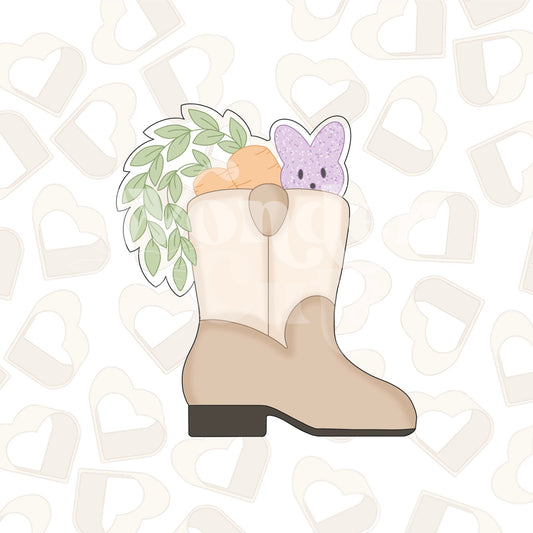 Easter Cowboy Boot Cookie Cutter