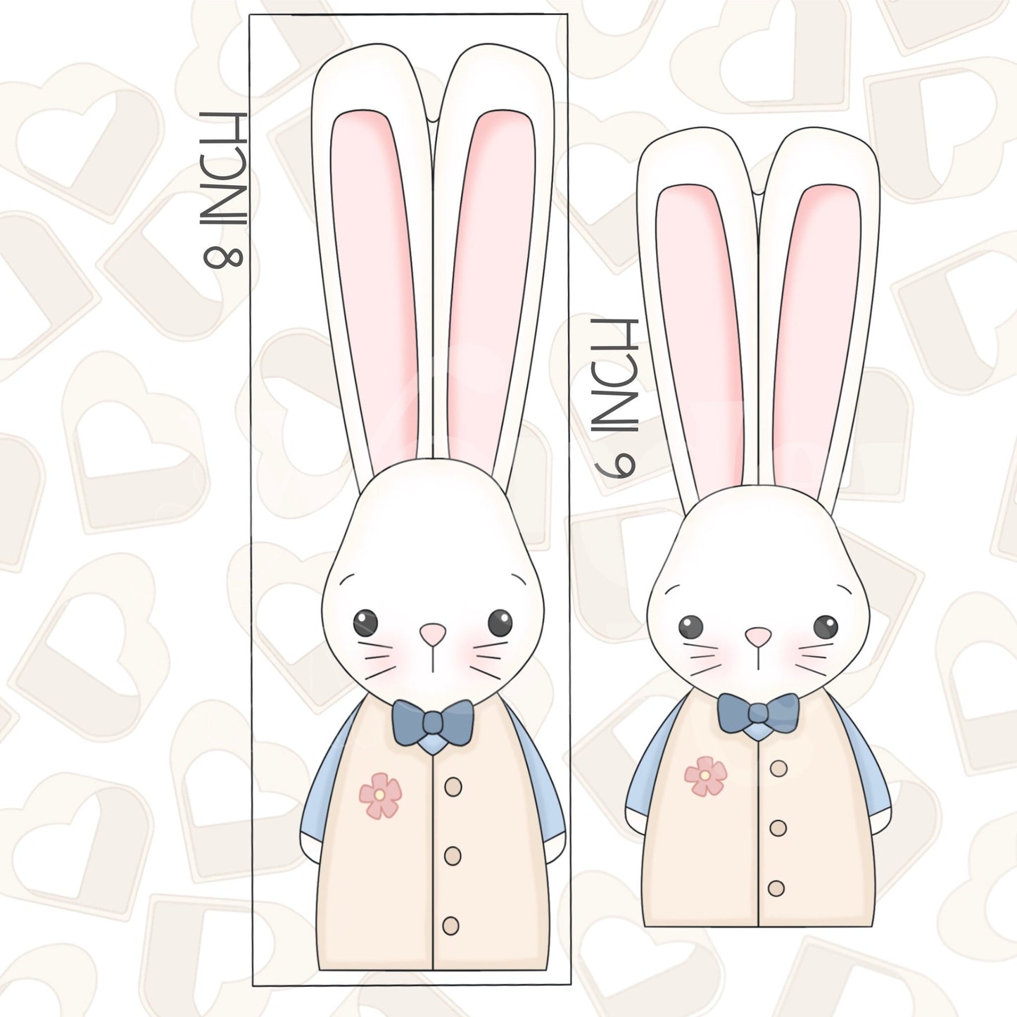Long Boy Bunny Cookie Cutter