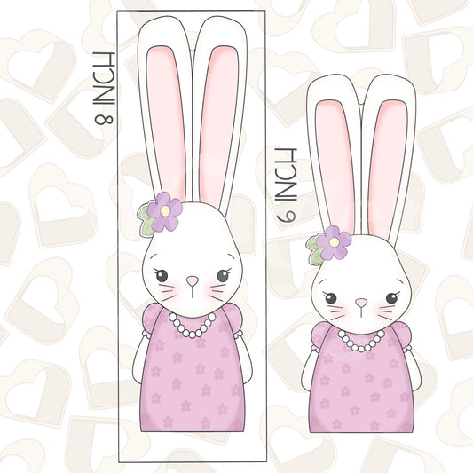 Long Girl Bunny Cookie Cutter