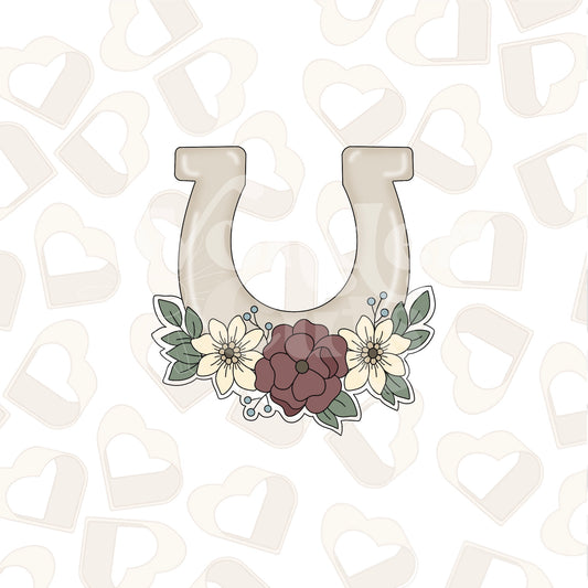 Floral Horseshoe Cookie Cutter