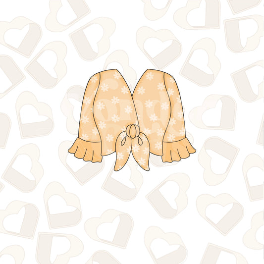 Ruffle Sleeve Shirt Cookie Cutter
