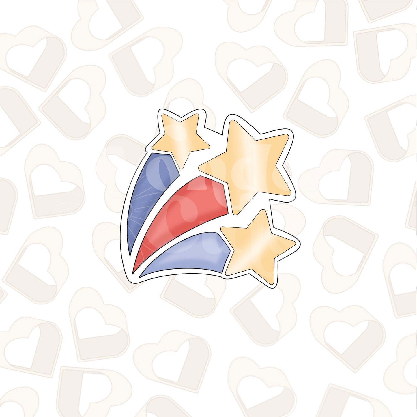 Patriotic Stars Cookie Cutter