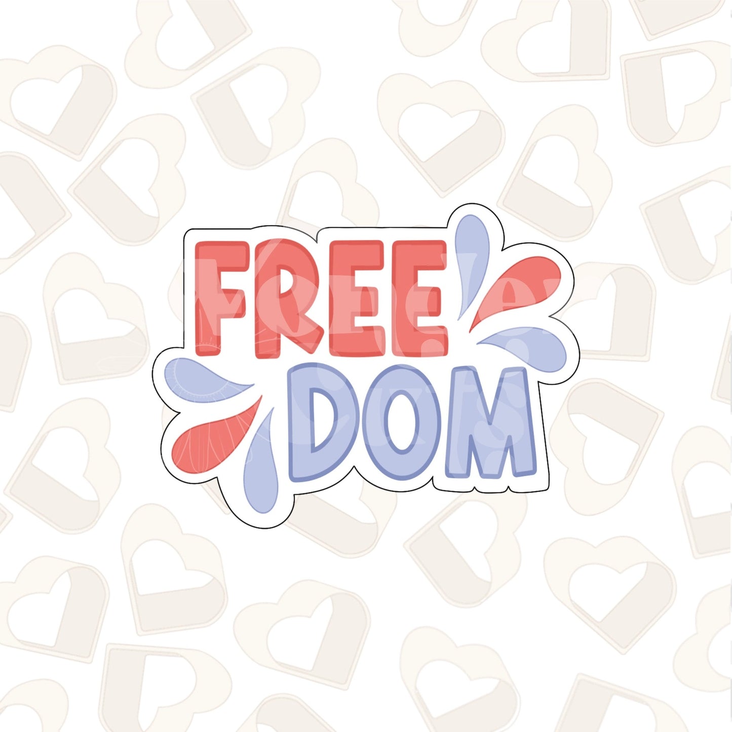 Freedom Plaque Cookie Cutter