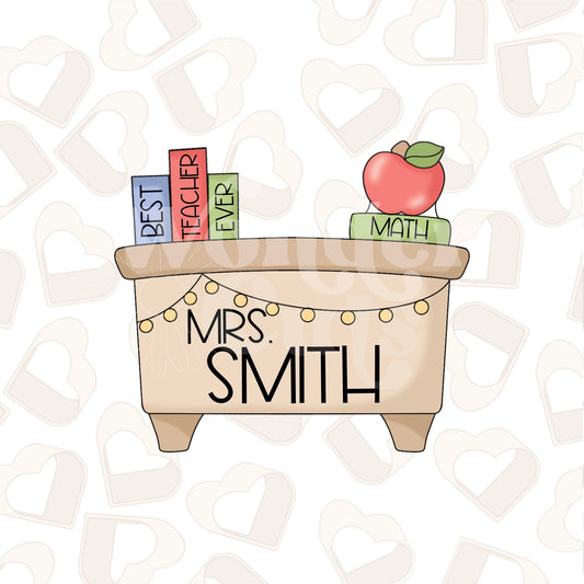 Teacher Desk Cookie Cutter