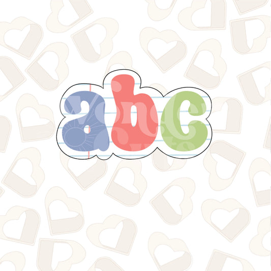 ABC Edition 1 Cookie Cutter