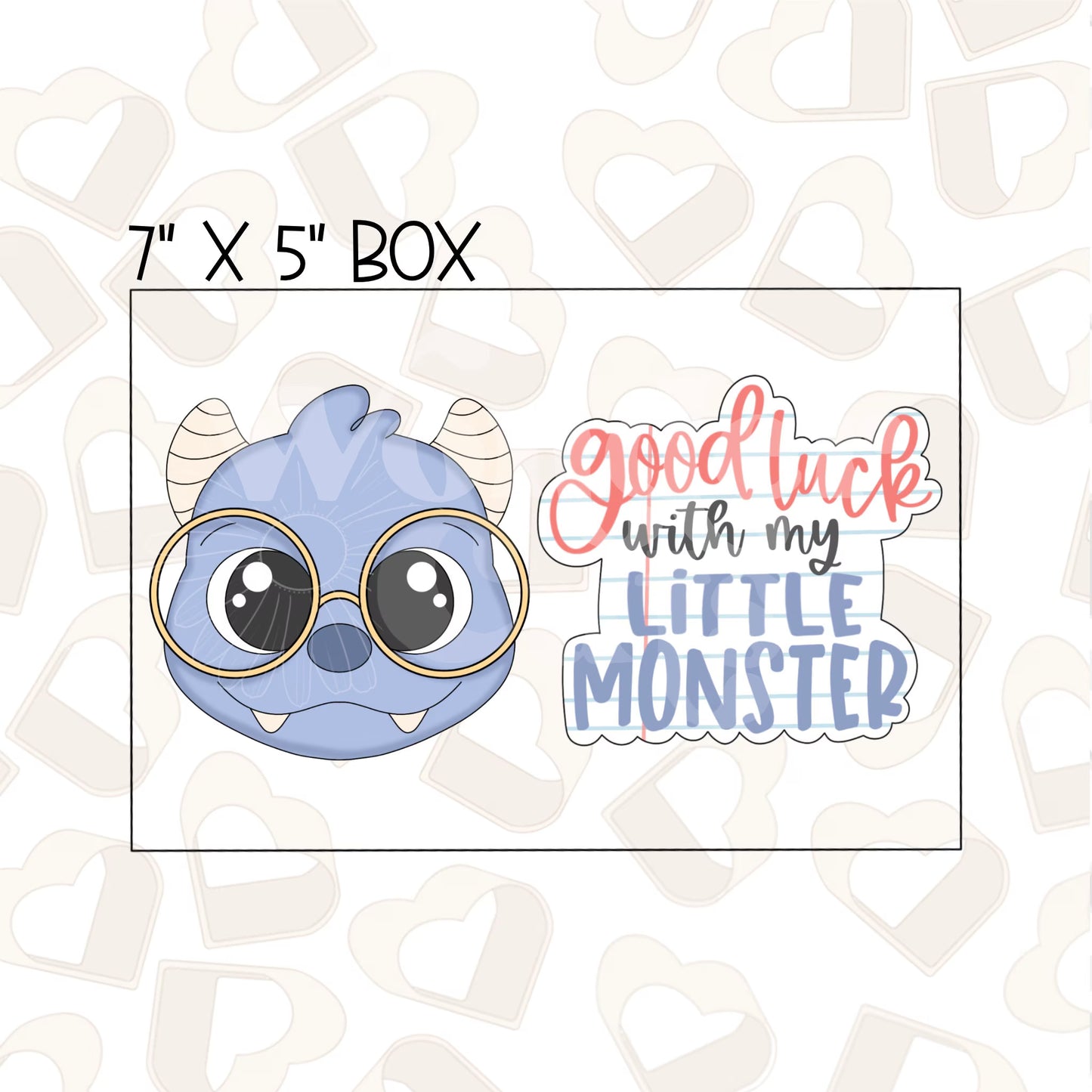 Good Luck Little Monster Set of 2 Cookie Cutter