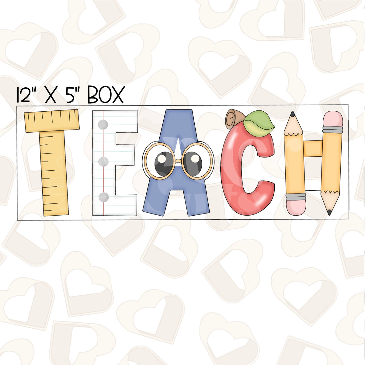 TEACH Set of 5 Cookie Cutter