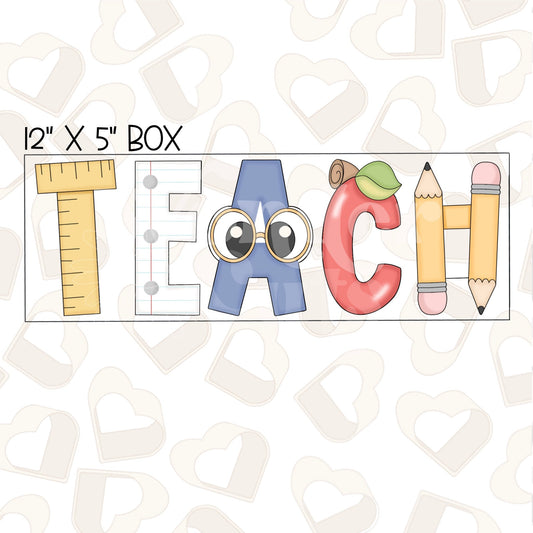 TEACH Set of 5 Cookie Cutter