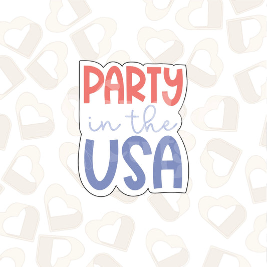 Party in the USA Cookie Cutter