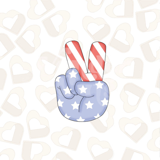 Peace Hand Cookie Cutter