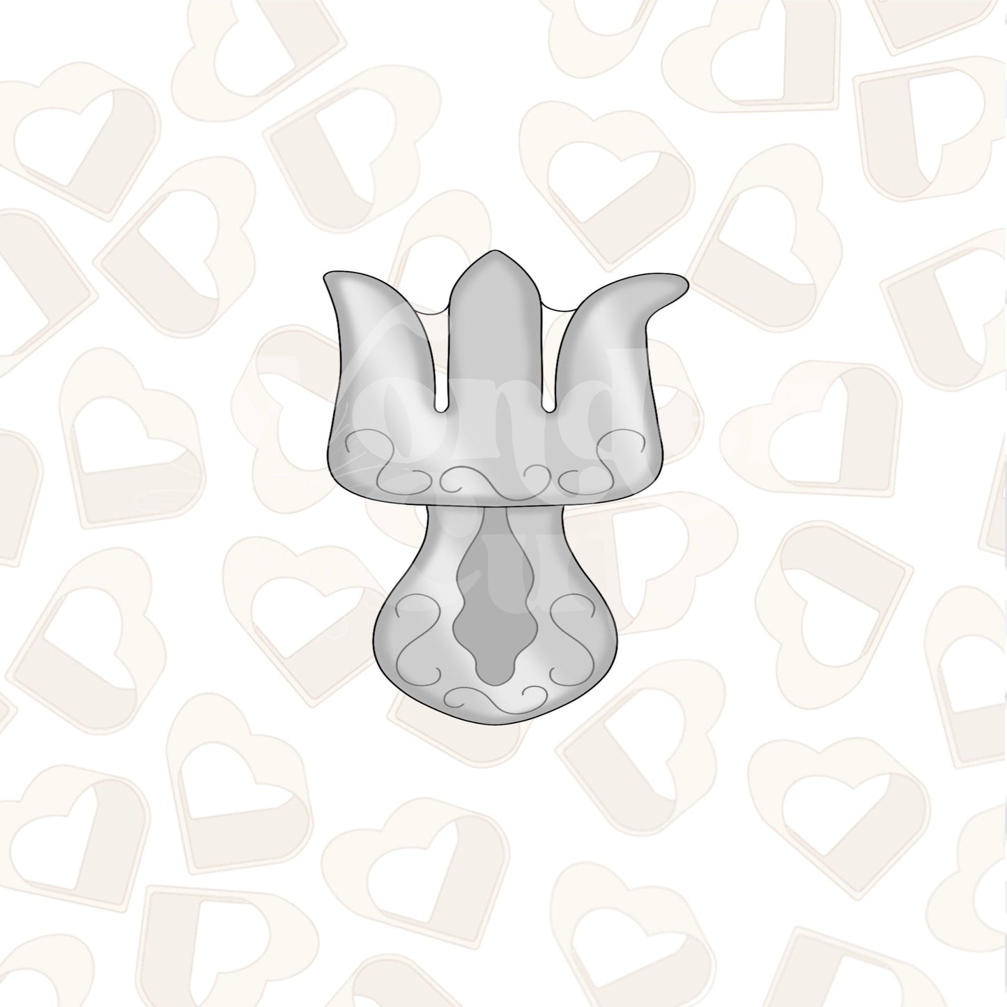 Chubby Mermaid Fork Cookie Cutter
