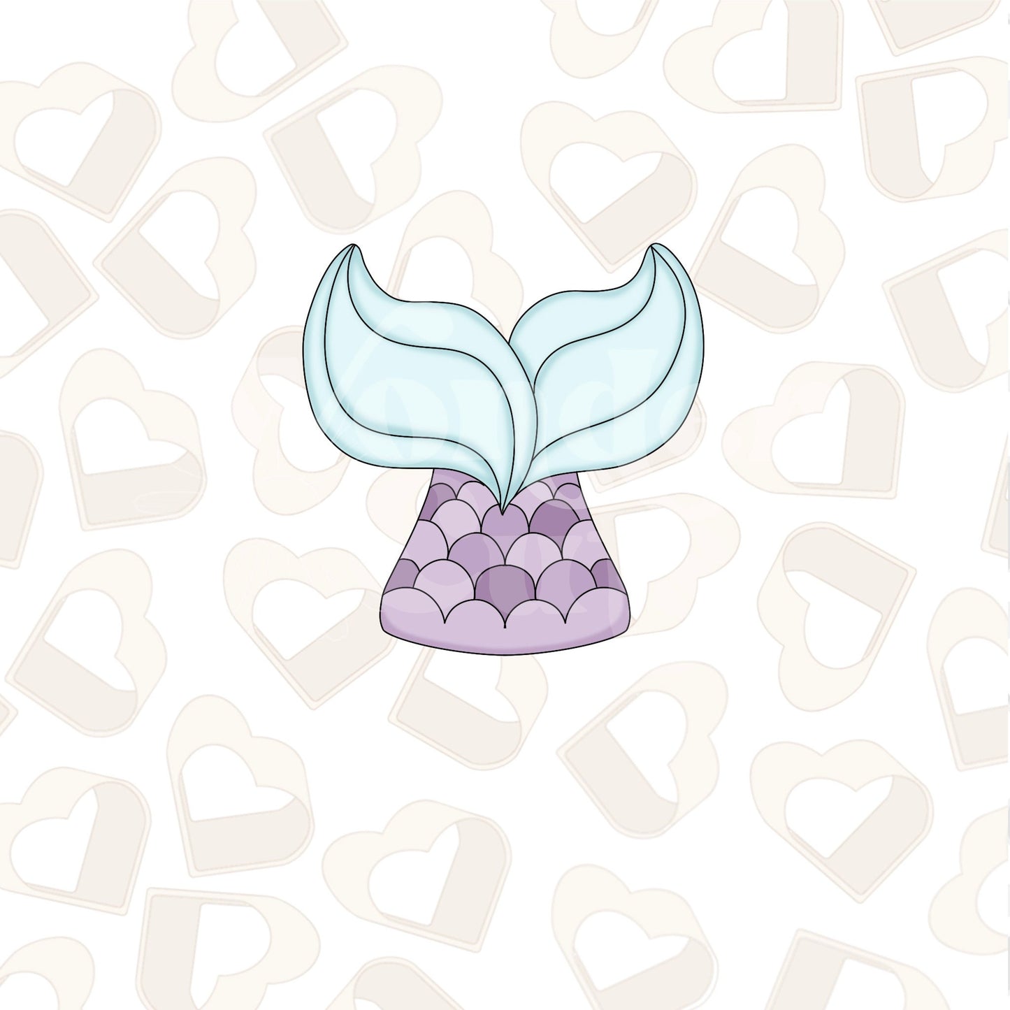 Chubby Mermaid Tail Cookie Cutter