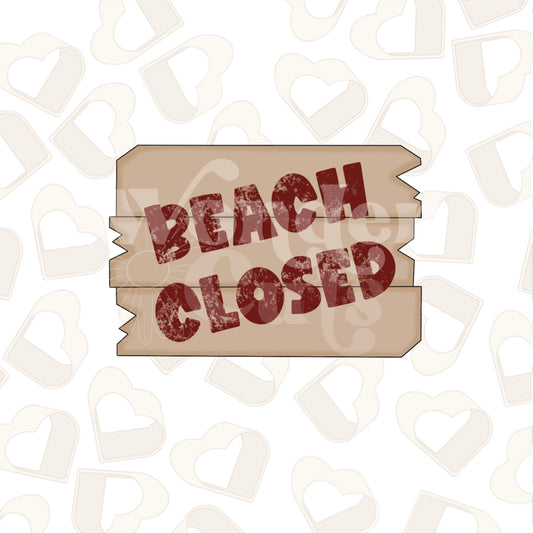 Weathered Wood Sign Cookie Cutter