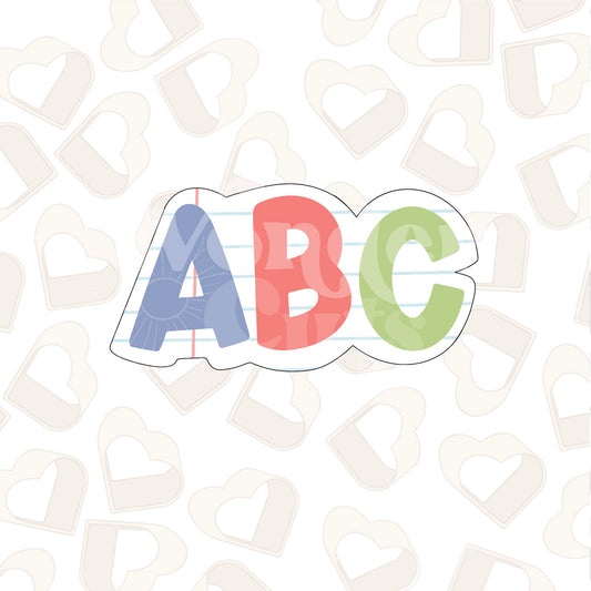ABC Edition 2 Cookie Cutter
