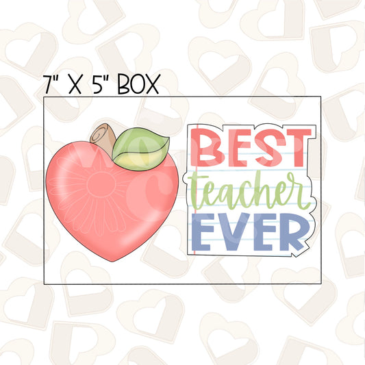 Best Teacher Ever Set of 2 Cookie Cutter
