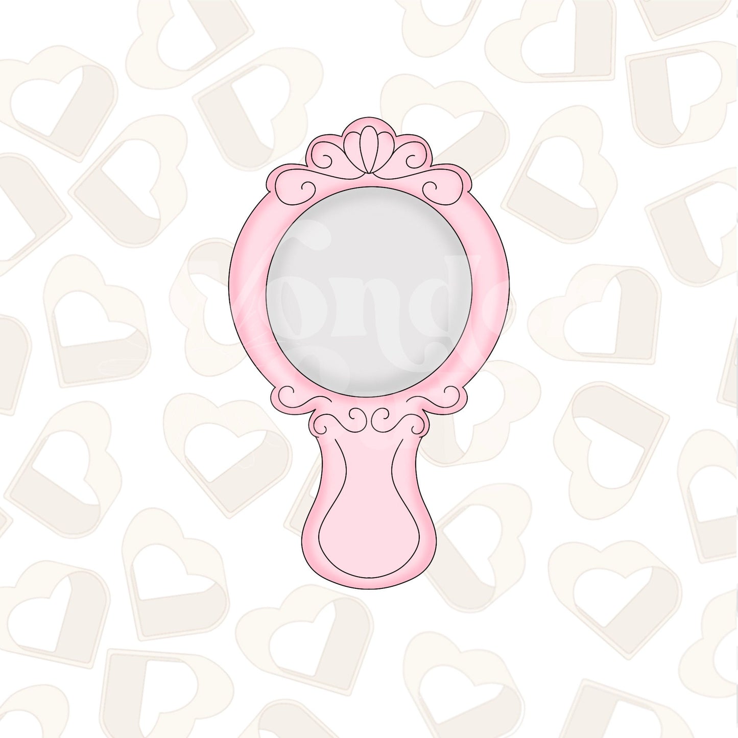 Hand Mirror Cookie Cutter