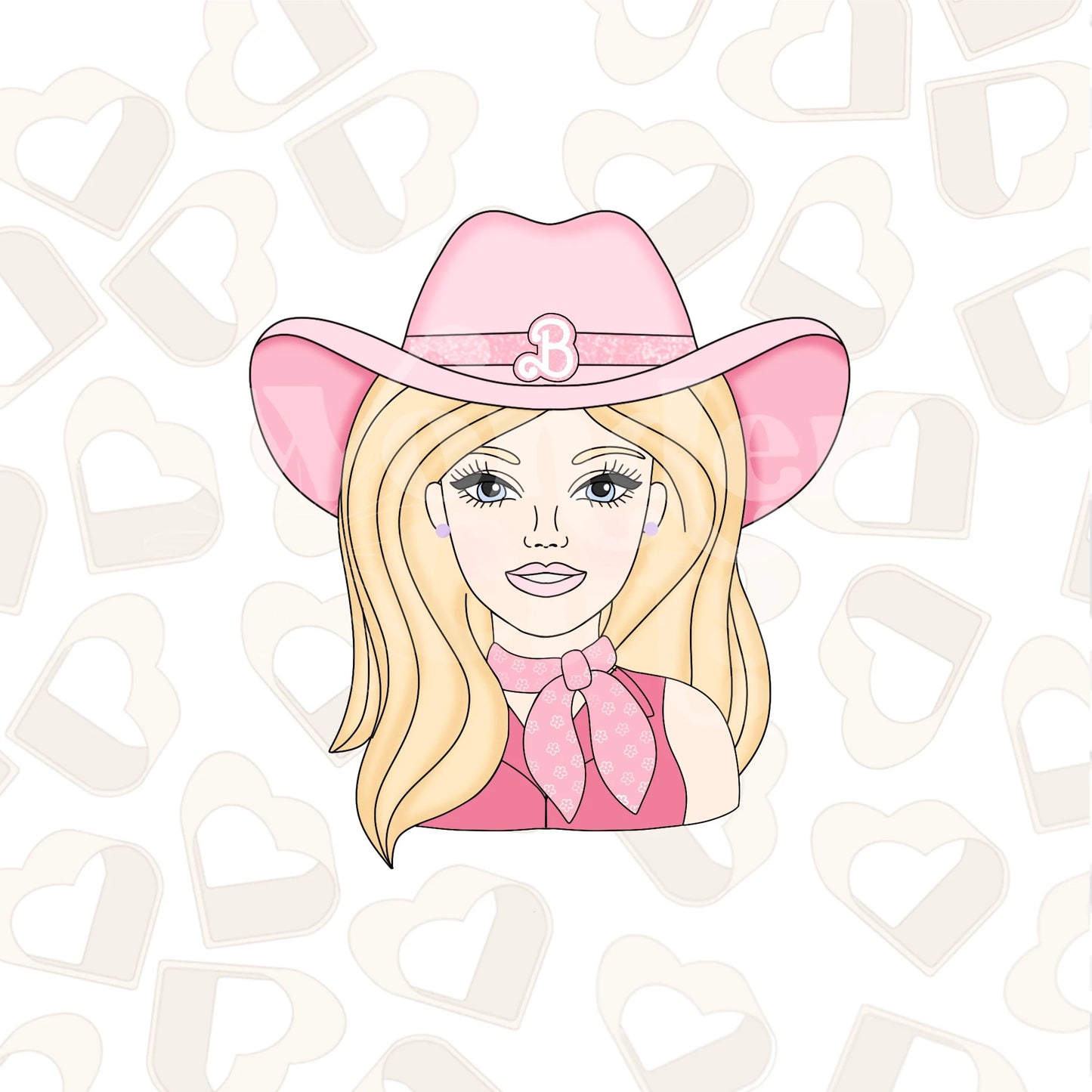 Cowgirl Doll Cookie Cutter