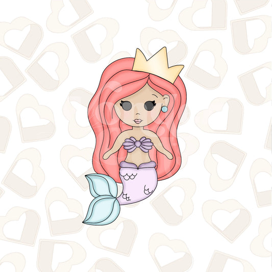 Mermaid with Crown Cookie Cutter