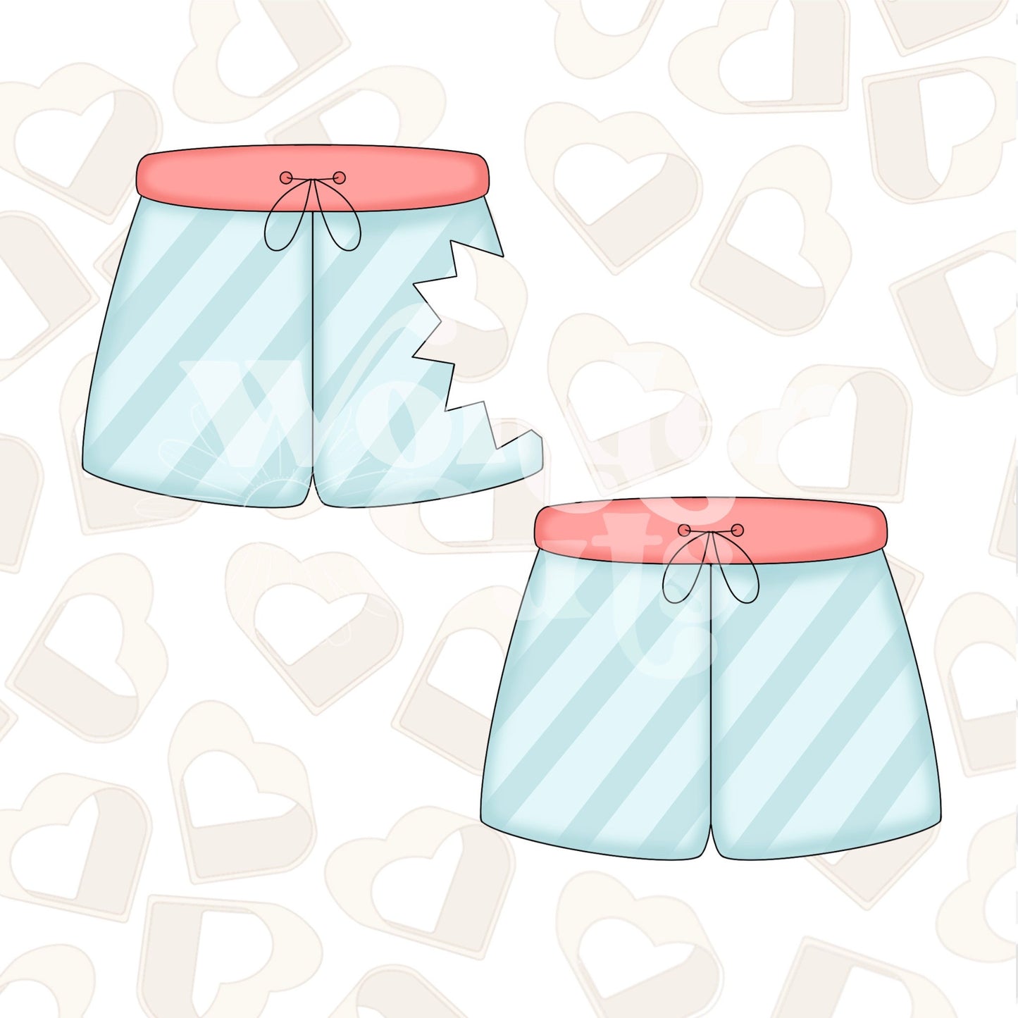 Board Shorts Cookie Cutter
