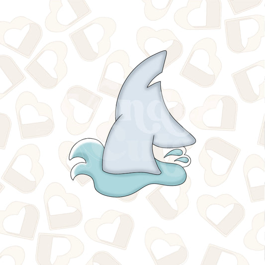 Shark Tail Making Waves Cookie Cutter