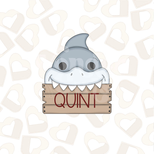 Shark Name Plaque Cookie Cutter