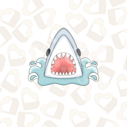 Shark Head with Water Cookie Cutter
