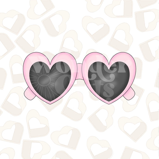 Heart Sunglasses Cookie Cutter