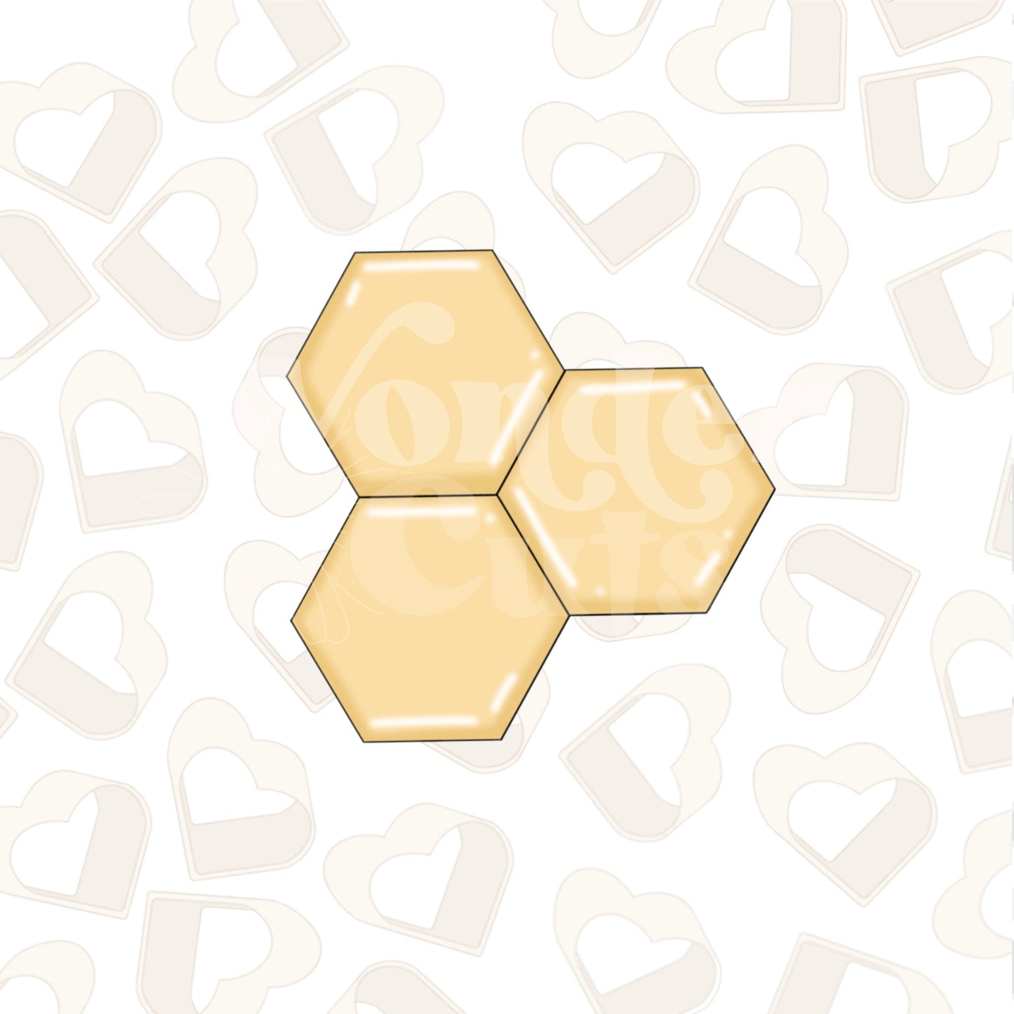 Triple Hexagon Plaque Cookie Cutter