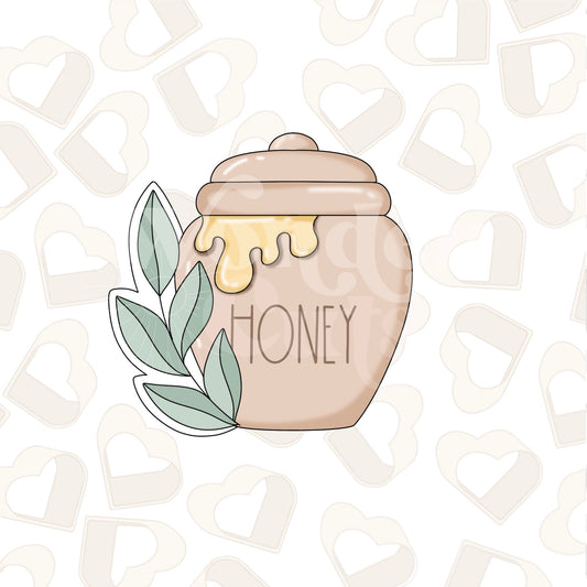 Greenery Honey Pot Cookie Cutter
