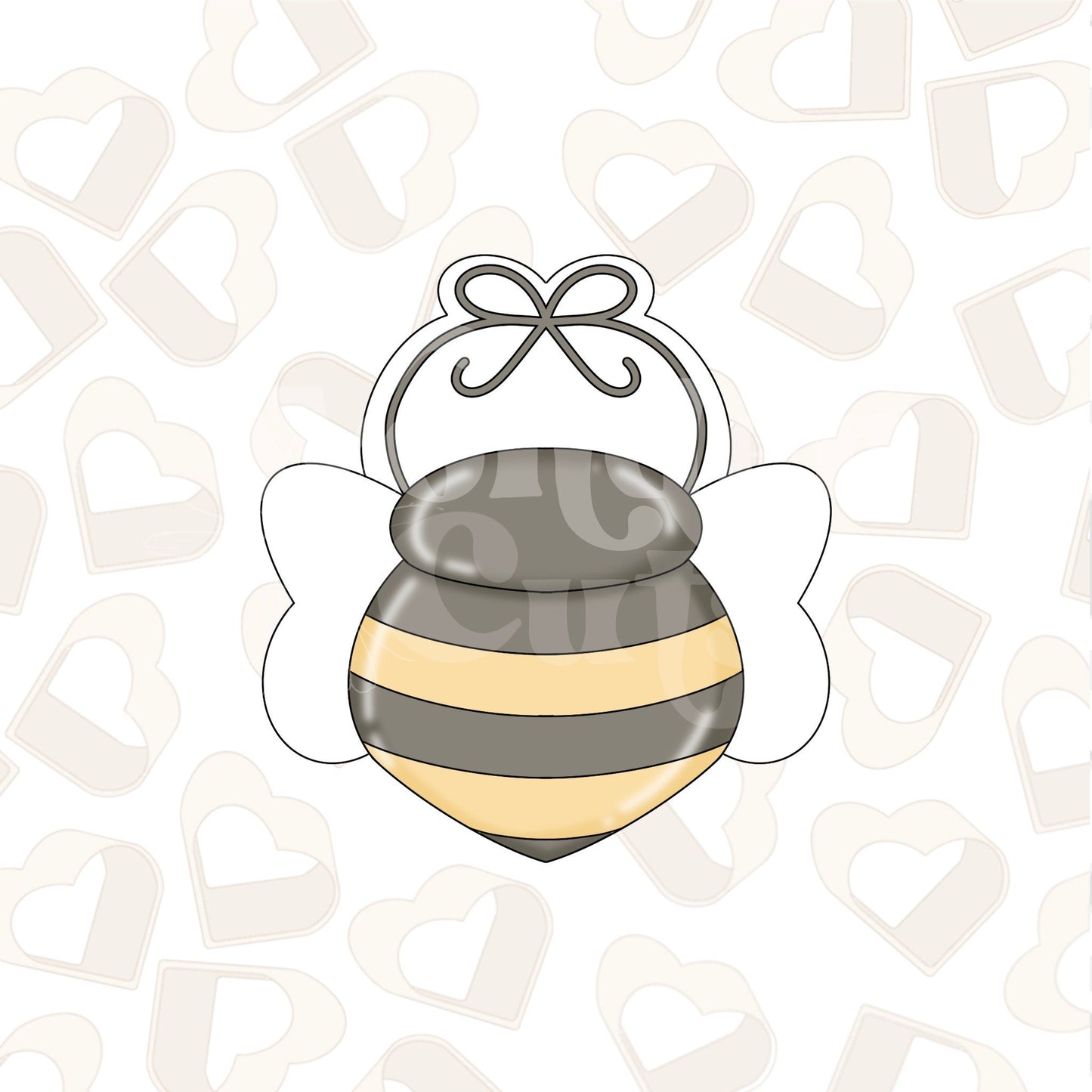 Bee Baby Bib Cookie Cutter