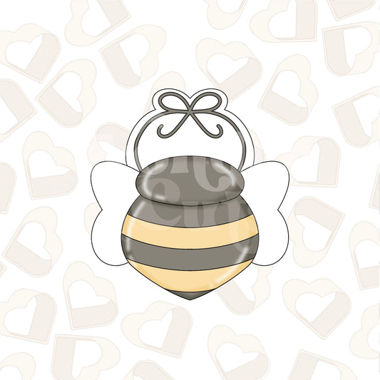 Bee Baby Bib Cookie Cutter