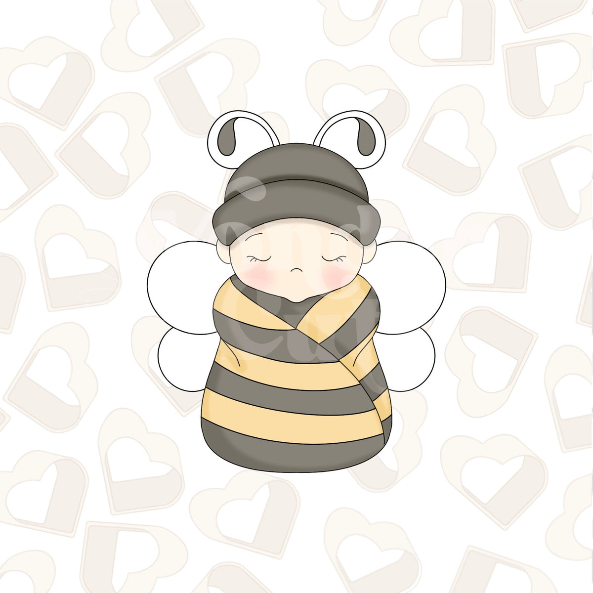 Baby Bee with Wings Cookie Cutter