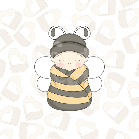 Baby Bee with Wings Cookie Cutter