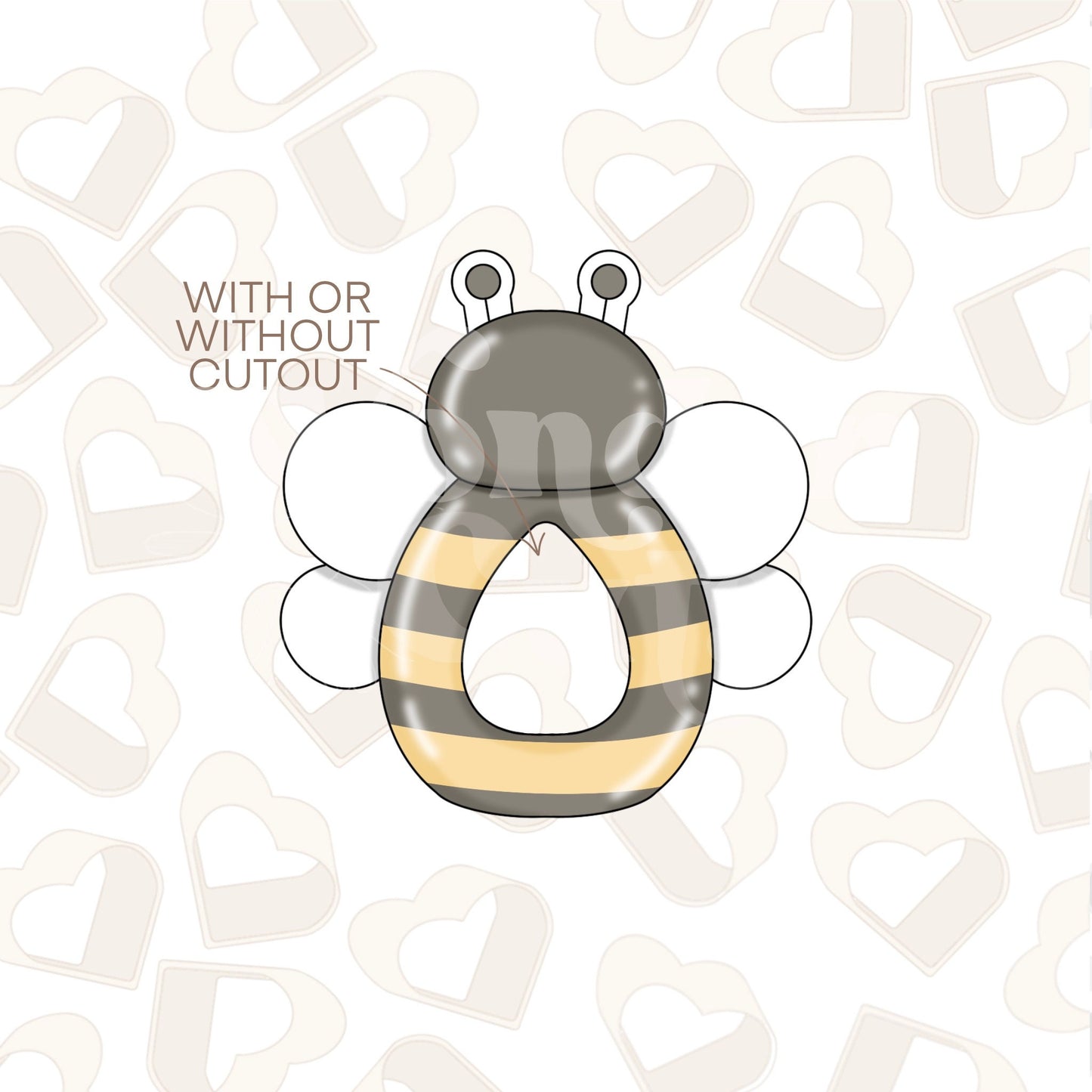Bee Baby Rattle Cookie Cutter