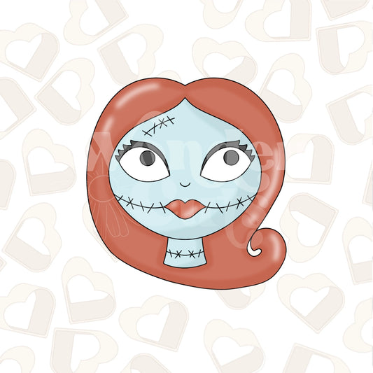 Ragdoll Girl Head Cookie Cutter