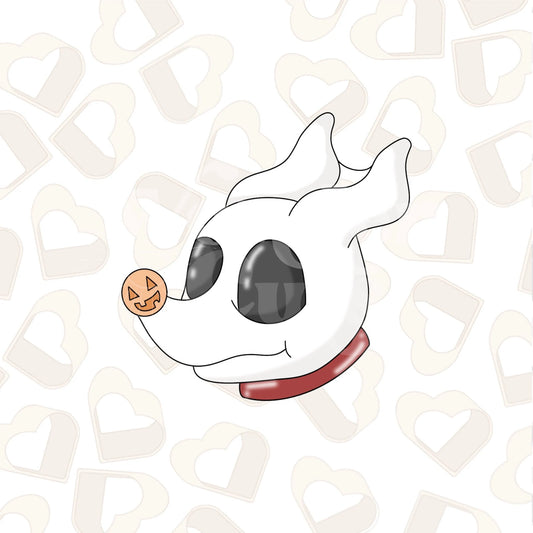Ghost Dog Head Cookie Cutter