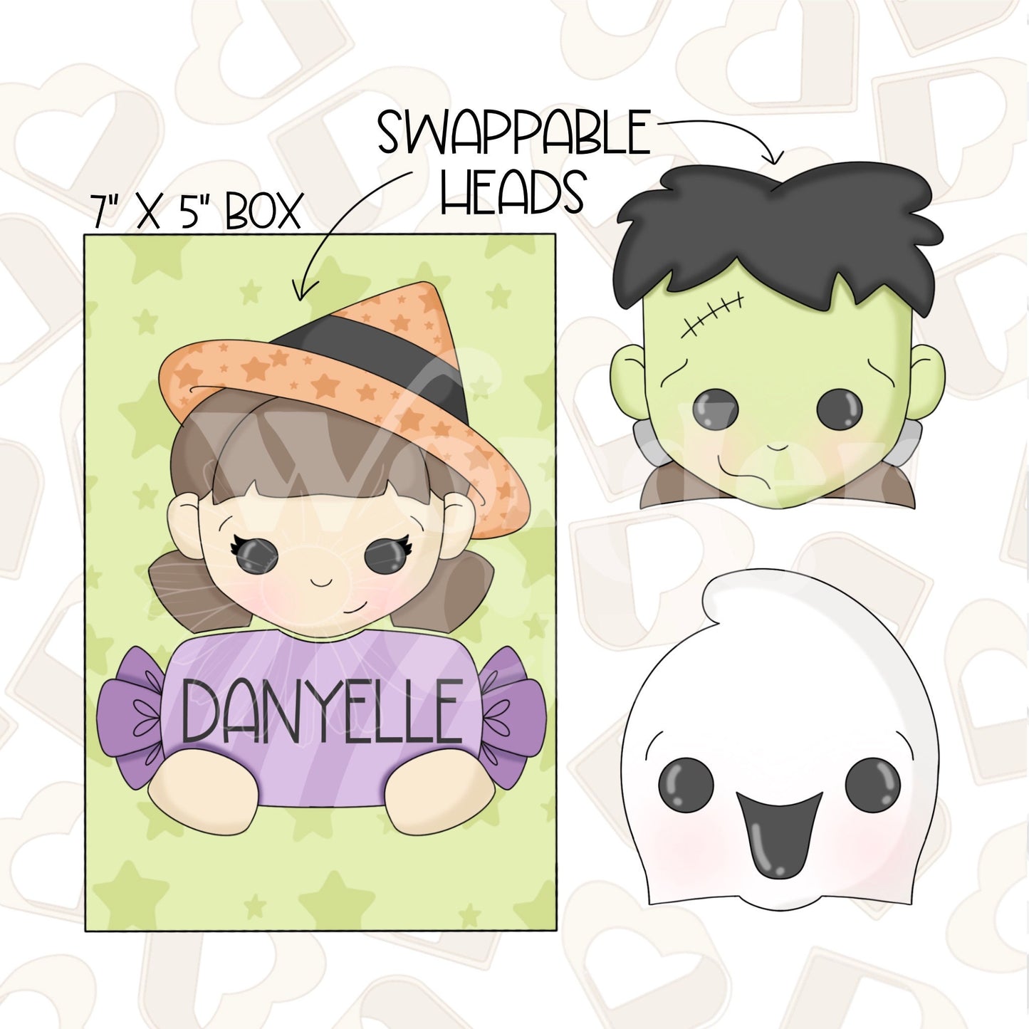 Candy Halloween Characters - Set of 4 Cookie Cutter