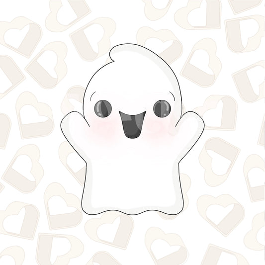 Happy Ghost Cookie Cutter