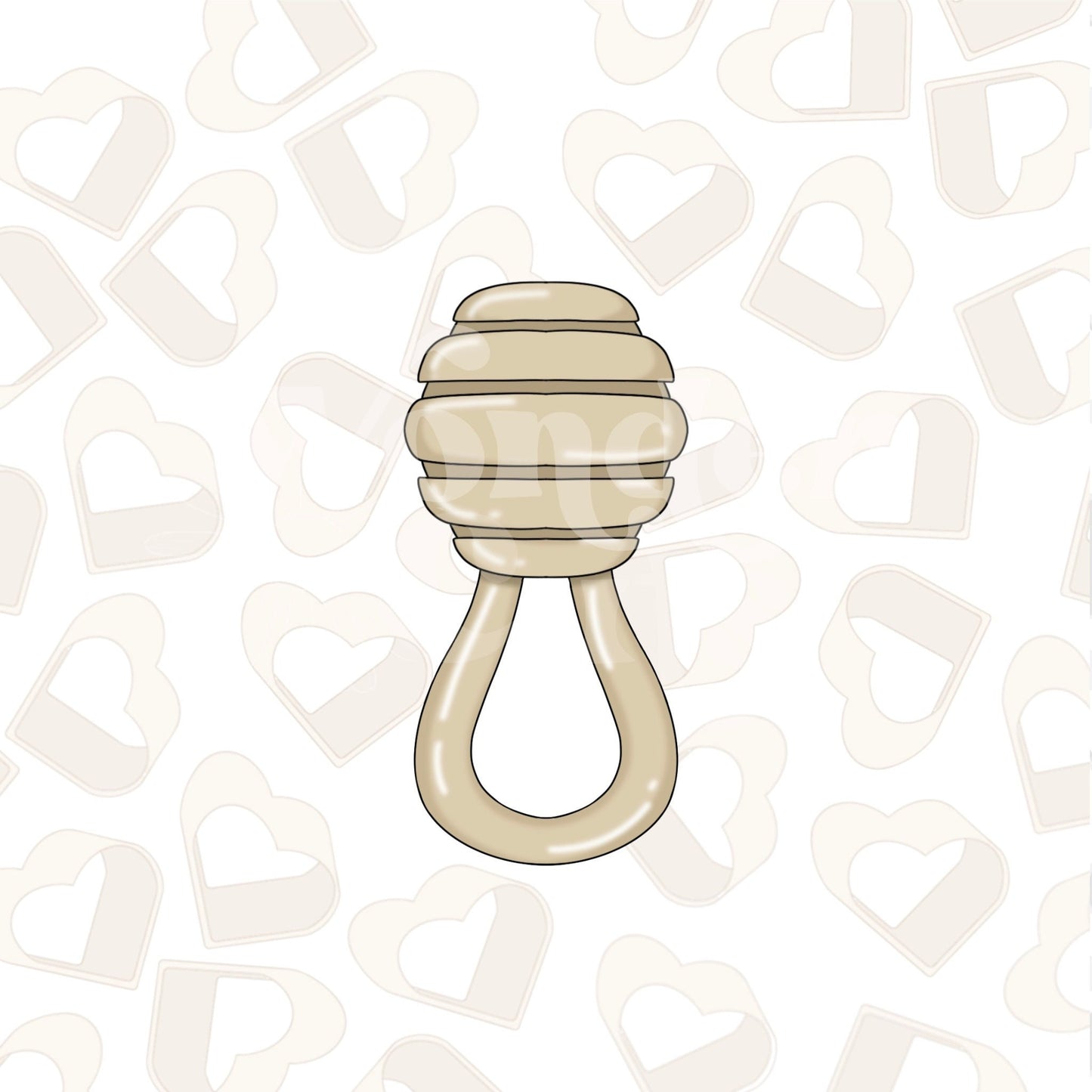 Honey Dipper Rattle Cookie Cutter